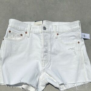GAP Women's High Waist White Shorts